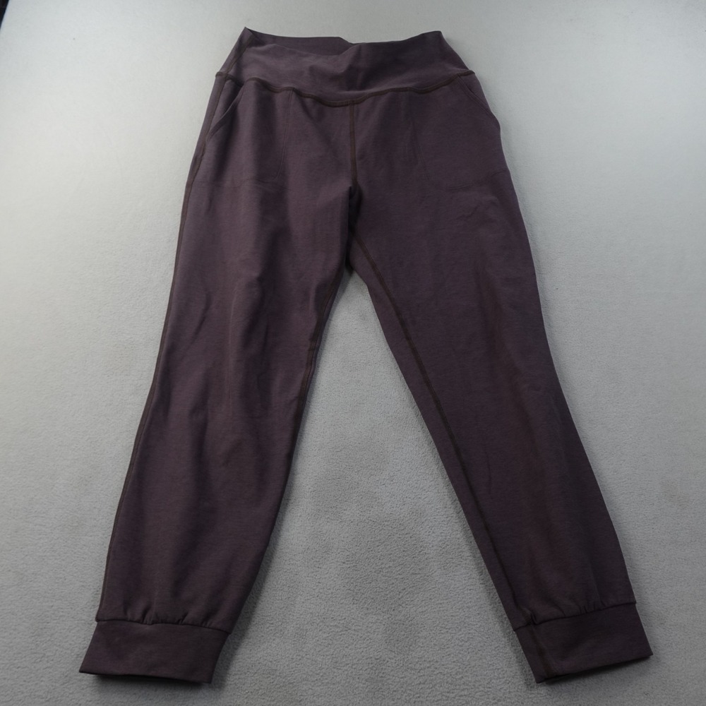 Beyond Yoga Spacedye Midi Jogger Womens L Brown High Waist Pocket Athleisure